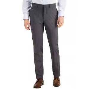 NWOT Kenneth Cole Reaction Techni-Cole Men's 32x34  Dress Pants Gray Slim Fit